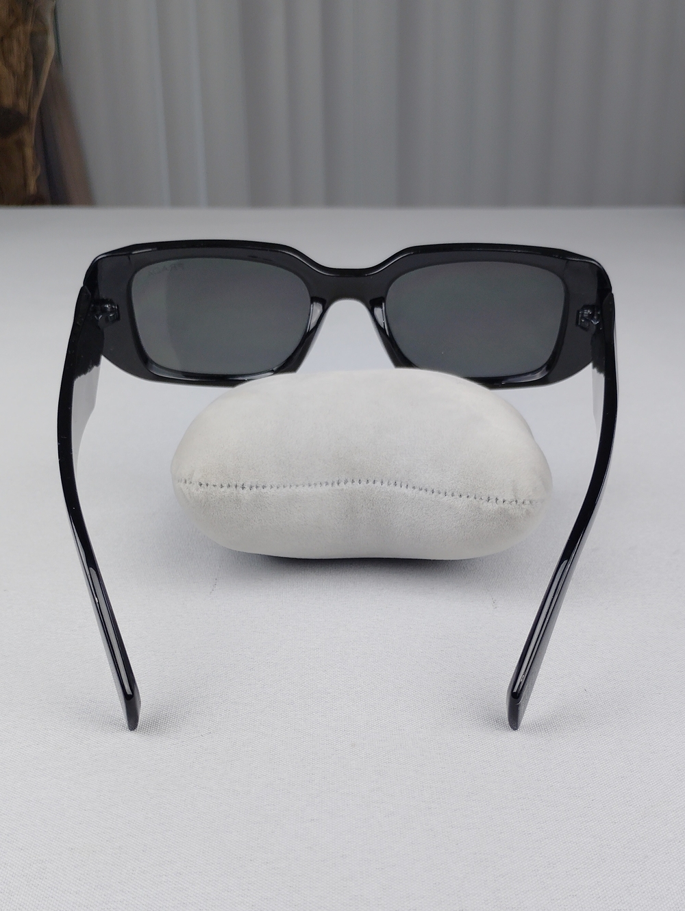 Prada Black Rectangular Women’s Sunglasses - Classic UV Protection - Picture 2 of 15
